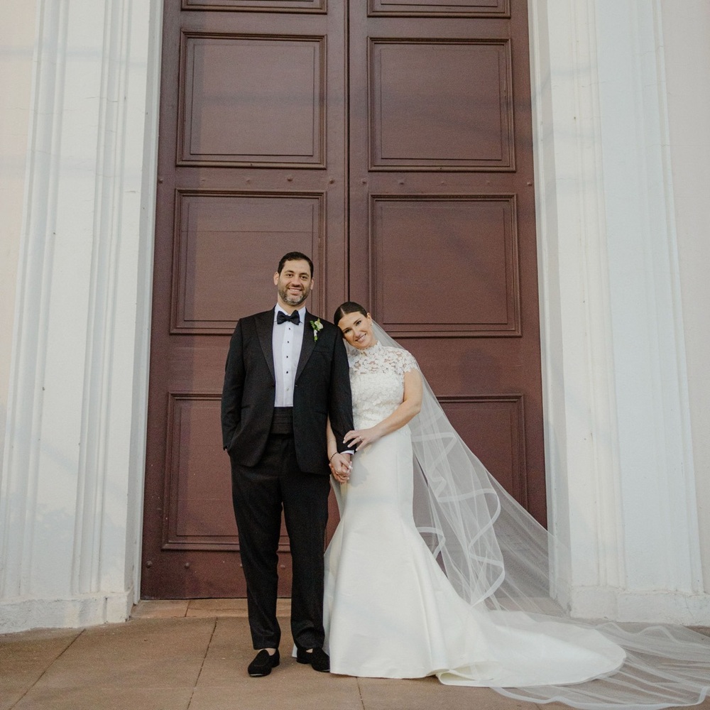 Chic White Bridal Gown with Lace Bolero